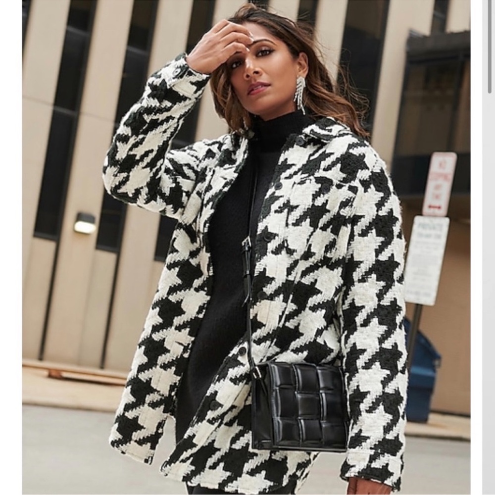 Express houndstooth jacket